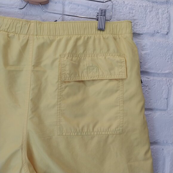 VINTAGE Polo Sport Ralph Lauren Swim Trunks Shorts Mens Medium Yellow Mesh Lined - Picture 5 of 11